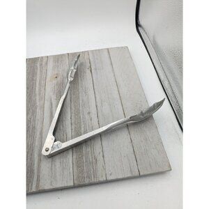 Vintage B&B Remembrance Advertising Aluminum Ice Tongs 9"